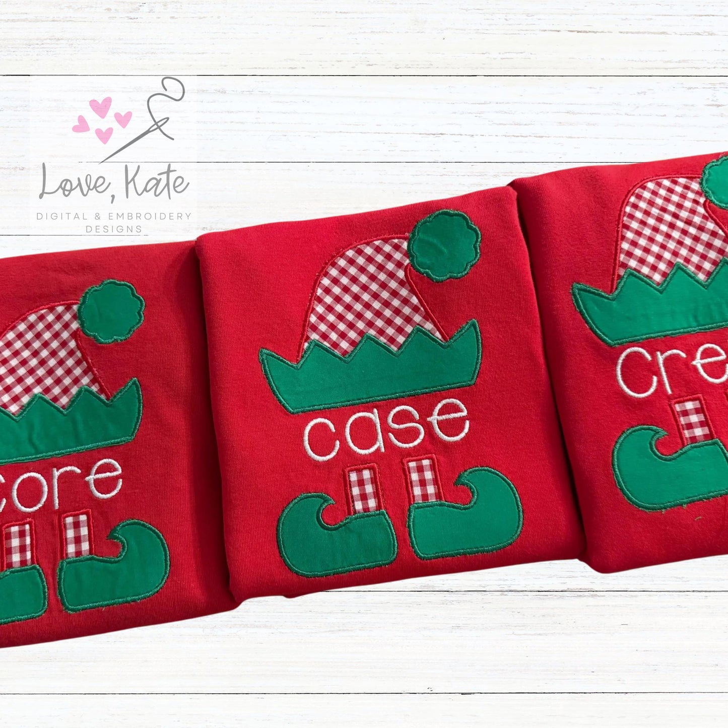 The Personalized Elf Applique - 5 Sizes