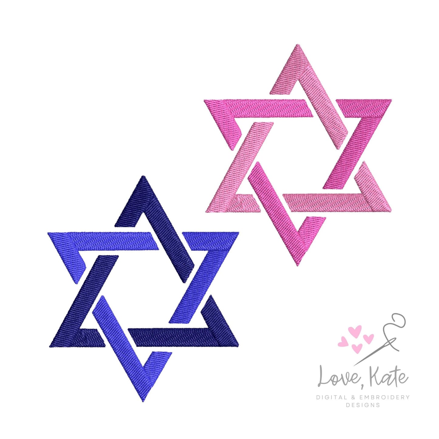 Jewish Star / Star of David Embroidery Design