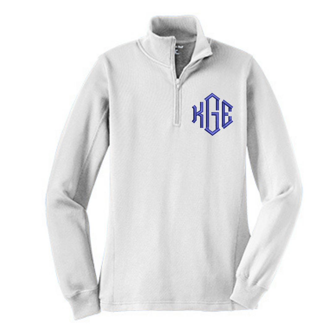 Chill Out Monogrammed Zip Pullover - Mint – Initial Outfitters