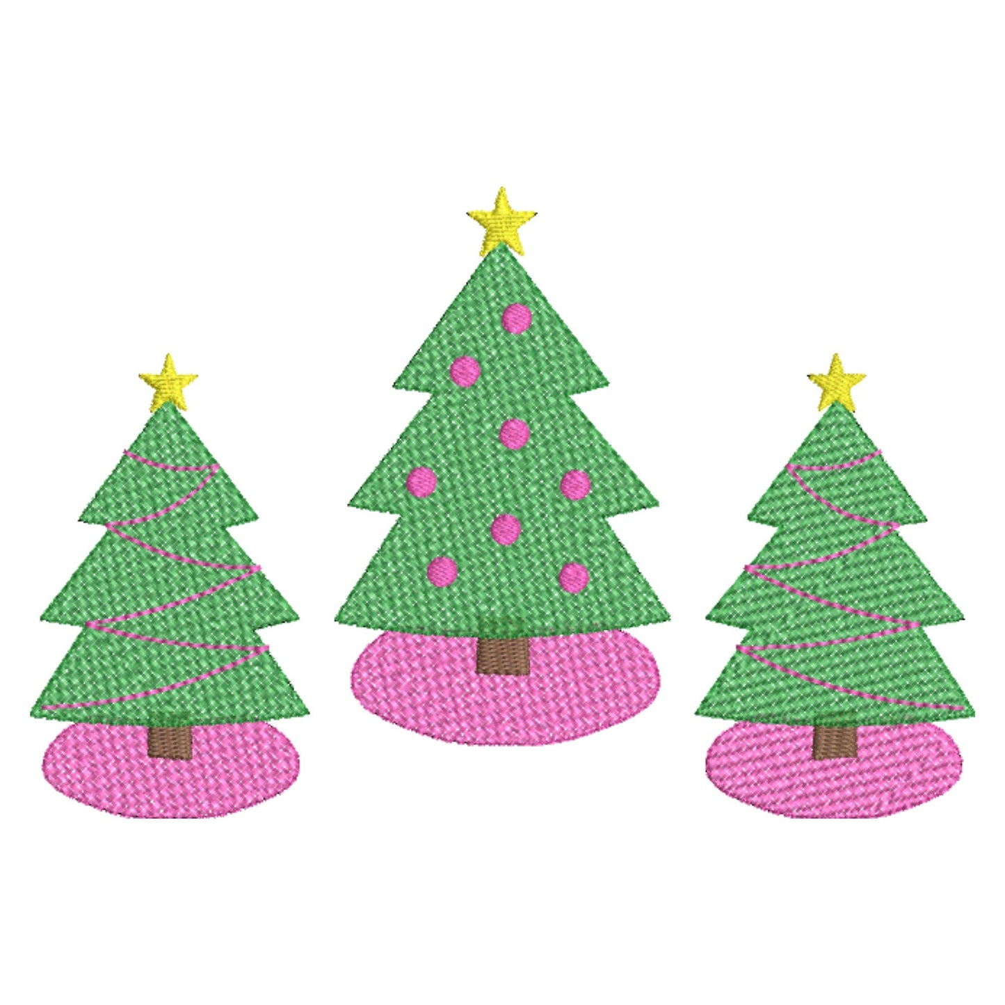 Sketch Christmas Tree Trio - 3 Sizes