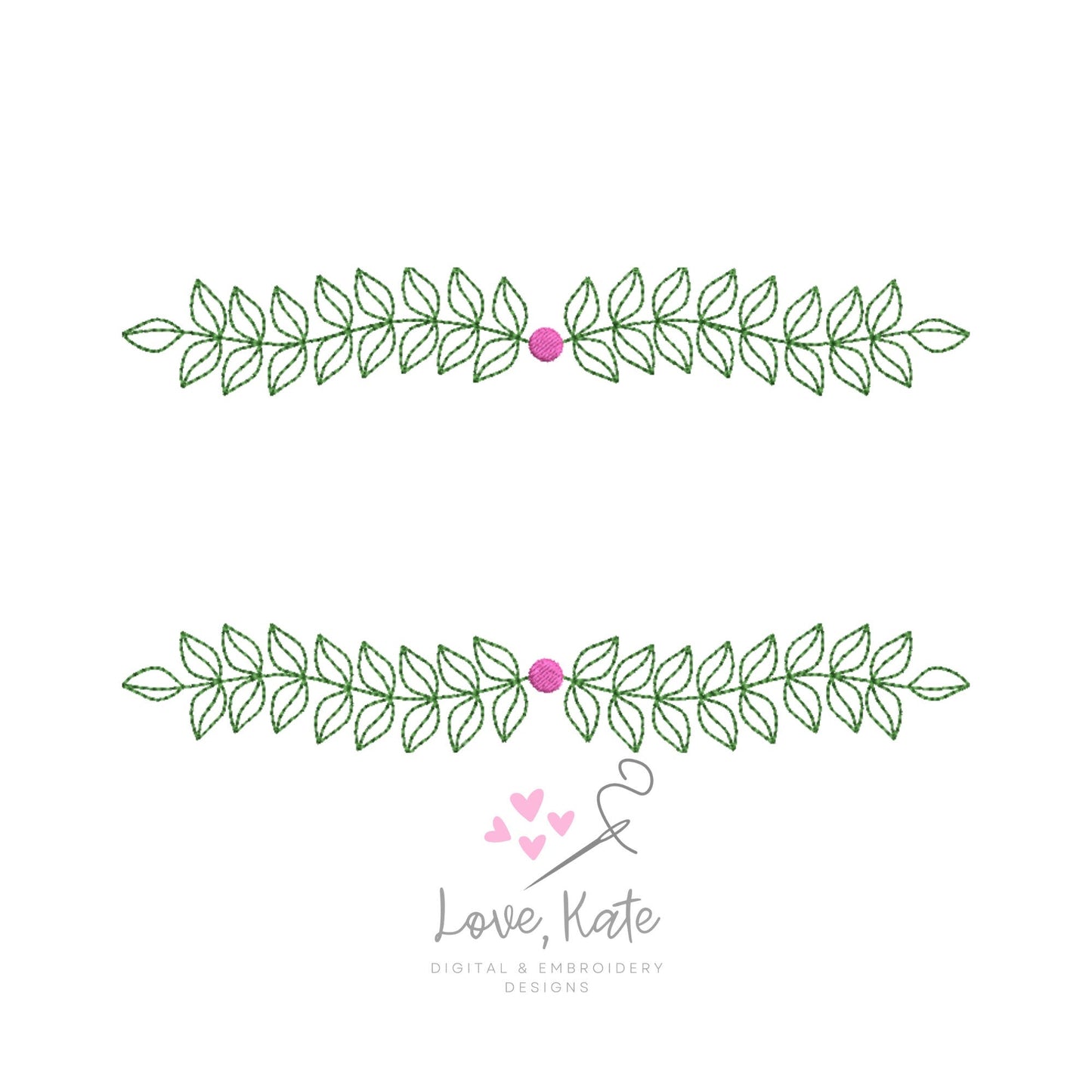 Wreath Embroidery Frame - Fill, Sketch + Outline | 3 Sizes