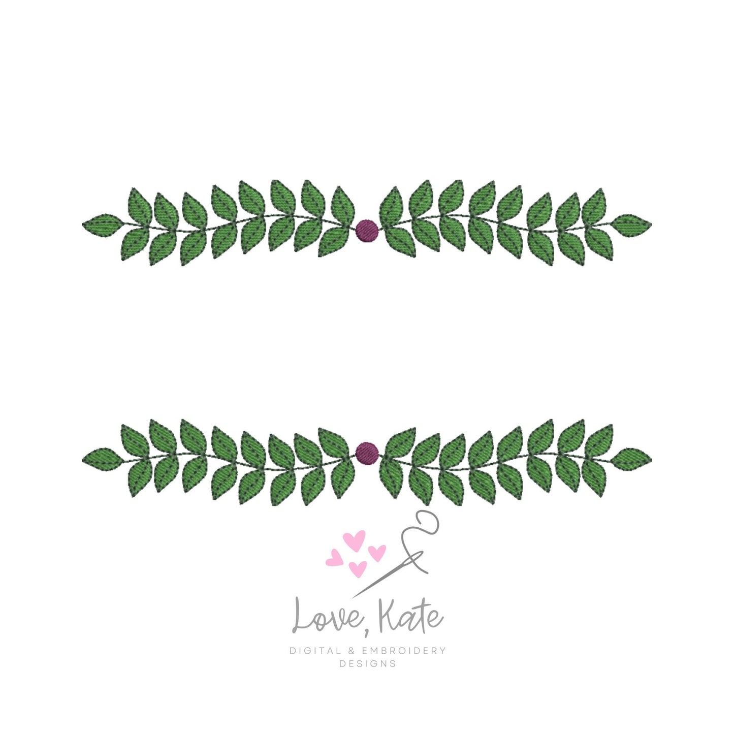 Wreath Embroidery Frame - Fill, Sketch + Outline | 3 Sizes
