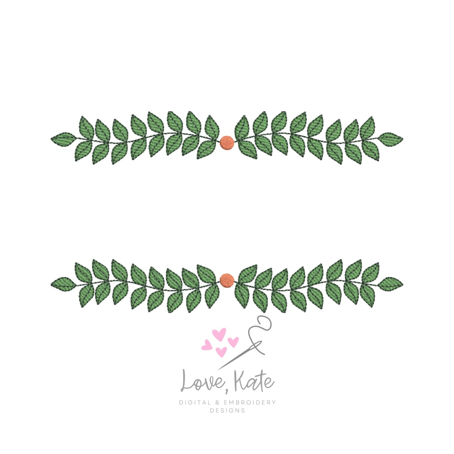 Wreath Embroidery Frame - Fill, Sketch + Outline | 3 Sizes