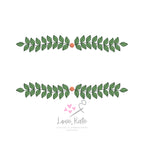 Wreath Embroidery Frame - Fill, Sketch + Outline | 3 Sizes