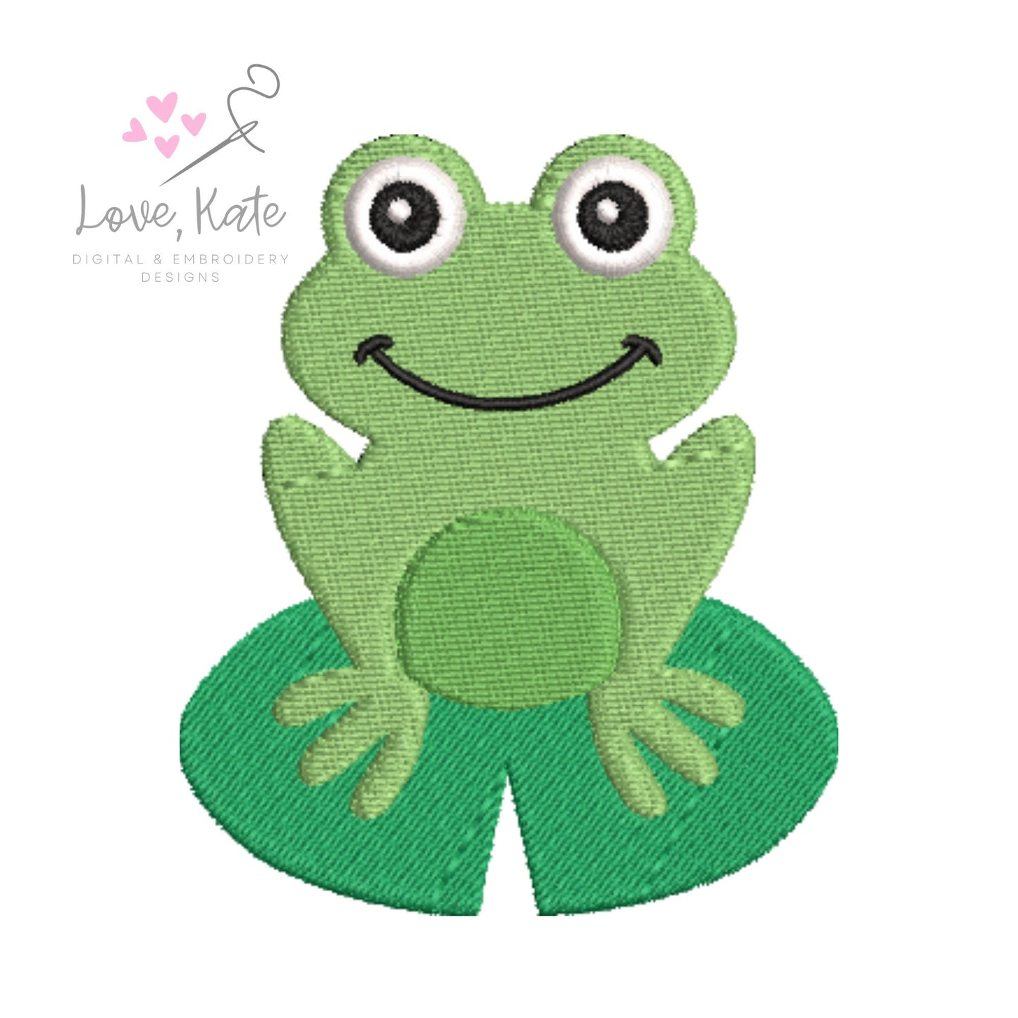 Preppy Frog Embroidery Design - 2 Styles