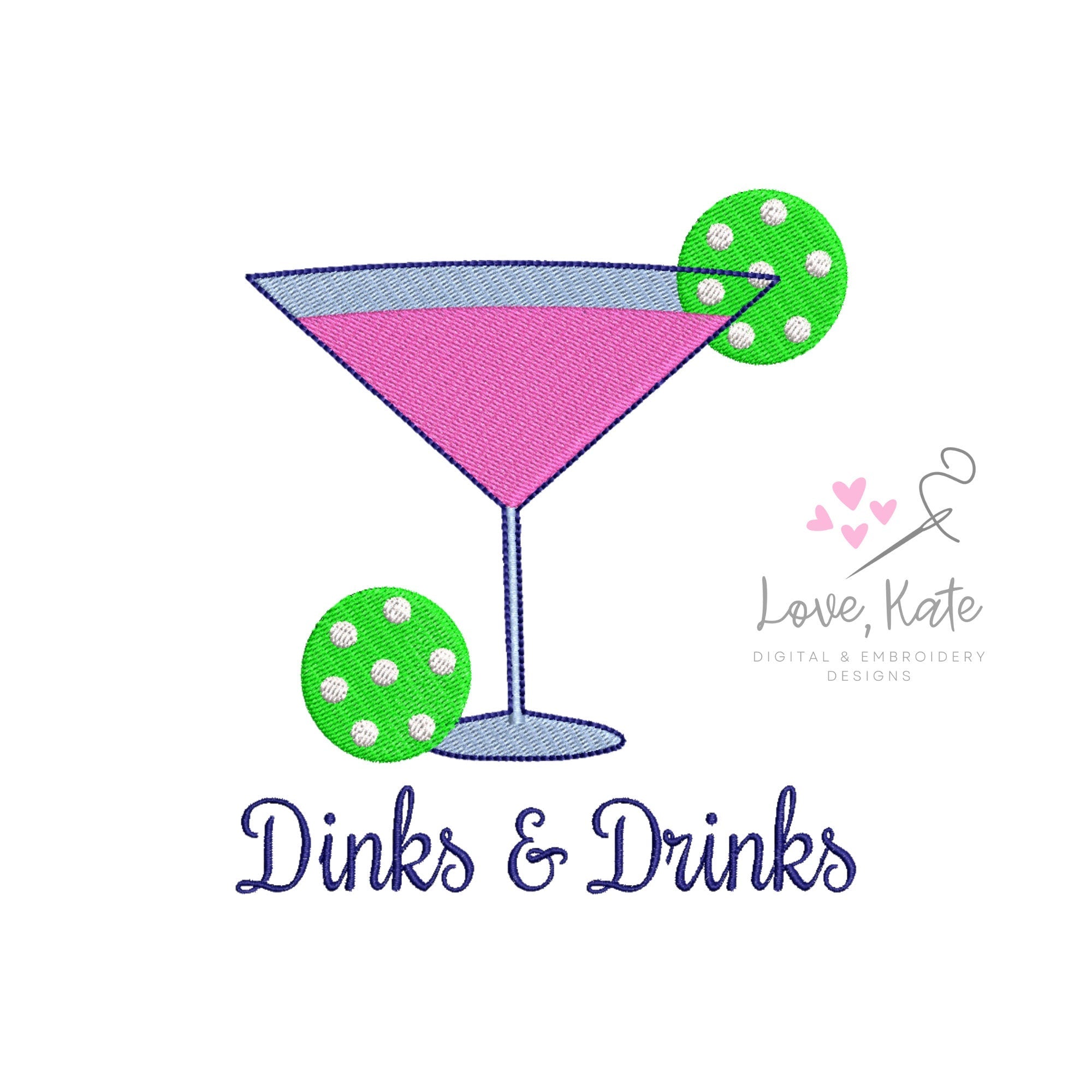 Pickleball Cosmopolitan Dinks & Drinks, Day Dinker, and Plain - 4 Sizes