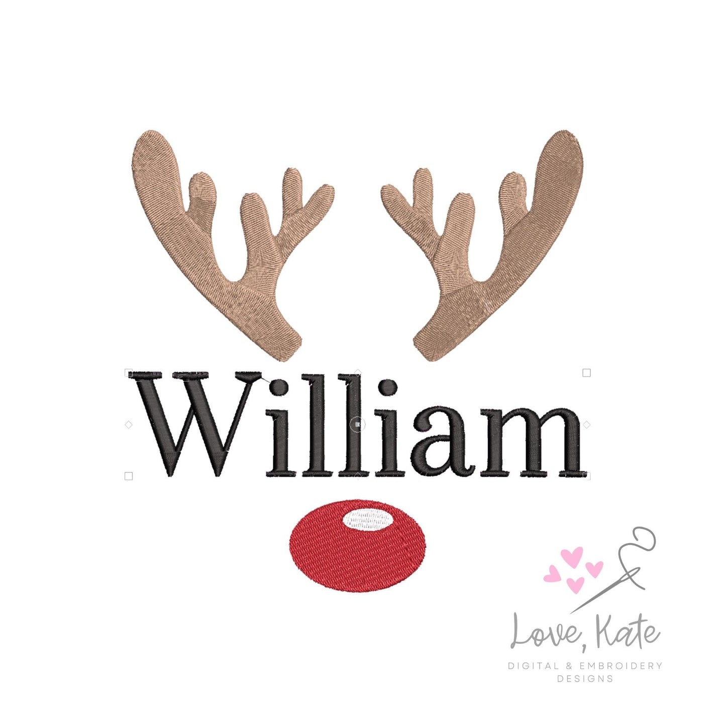 Reindeer Names - 3 Sizes