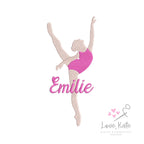 Ballerina Embroidery Design | Set of Two - 5 Sizes