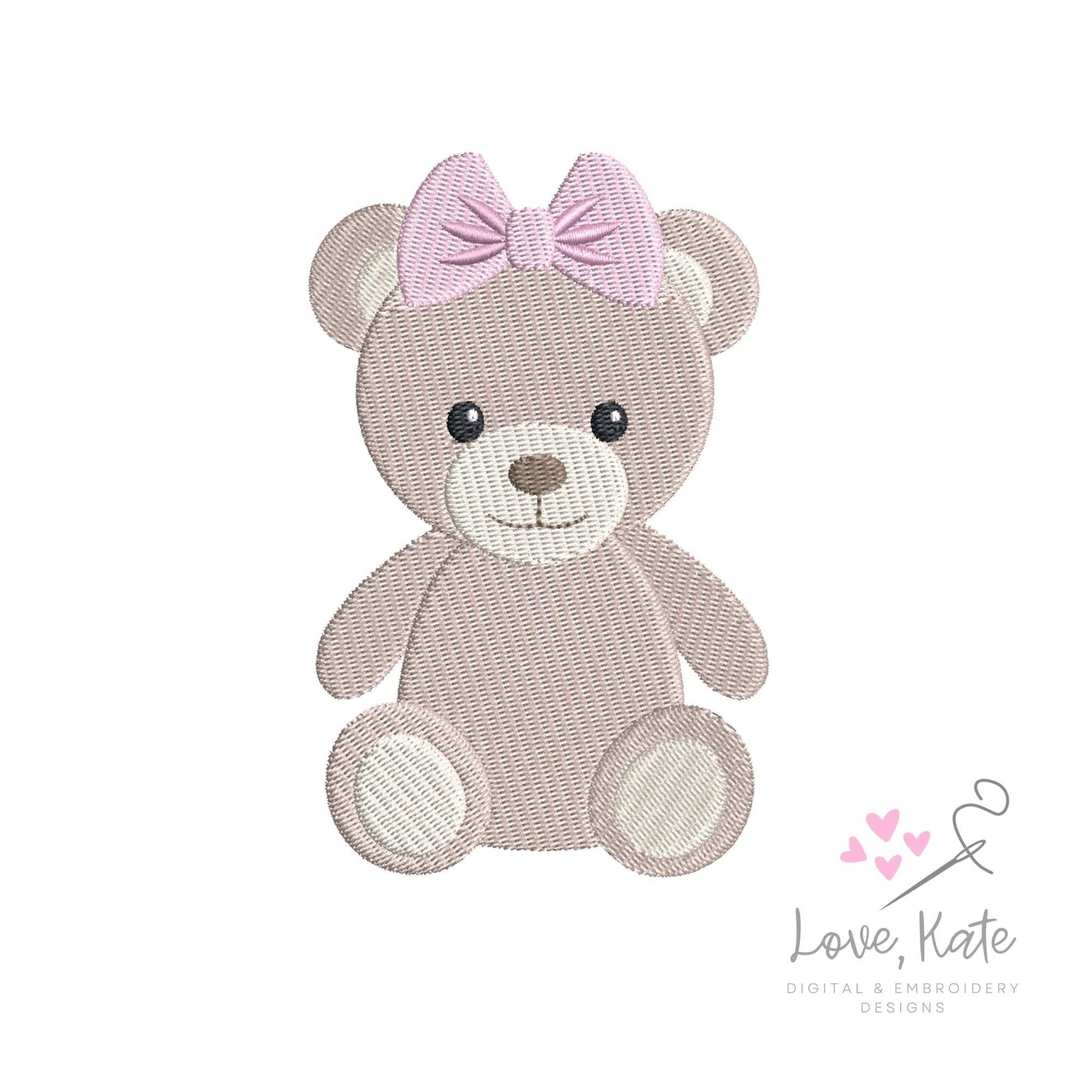 Teddy Bears & Bows - 2 styles | 8 Sizes Each