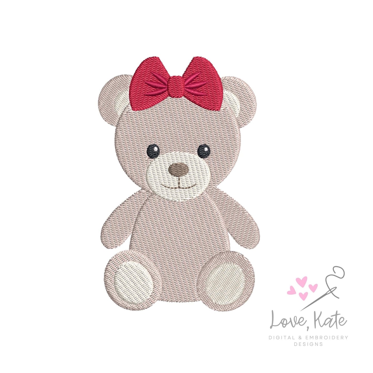 Teddy Bears & Bows - 2 styles | 8 Sizes Each