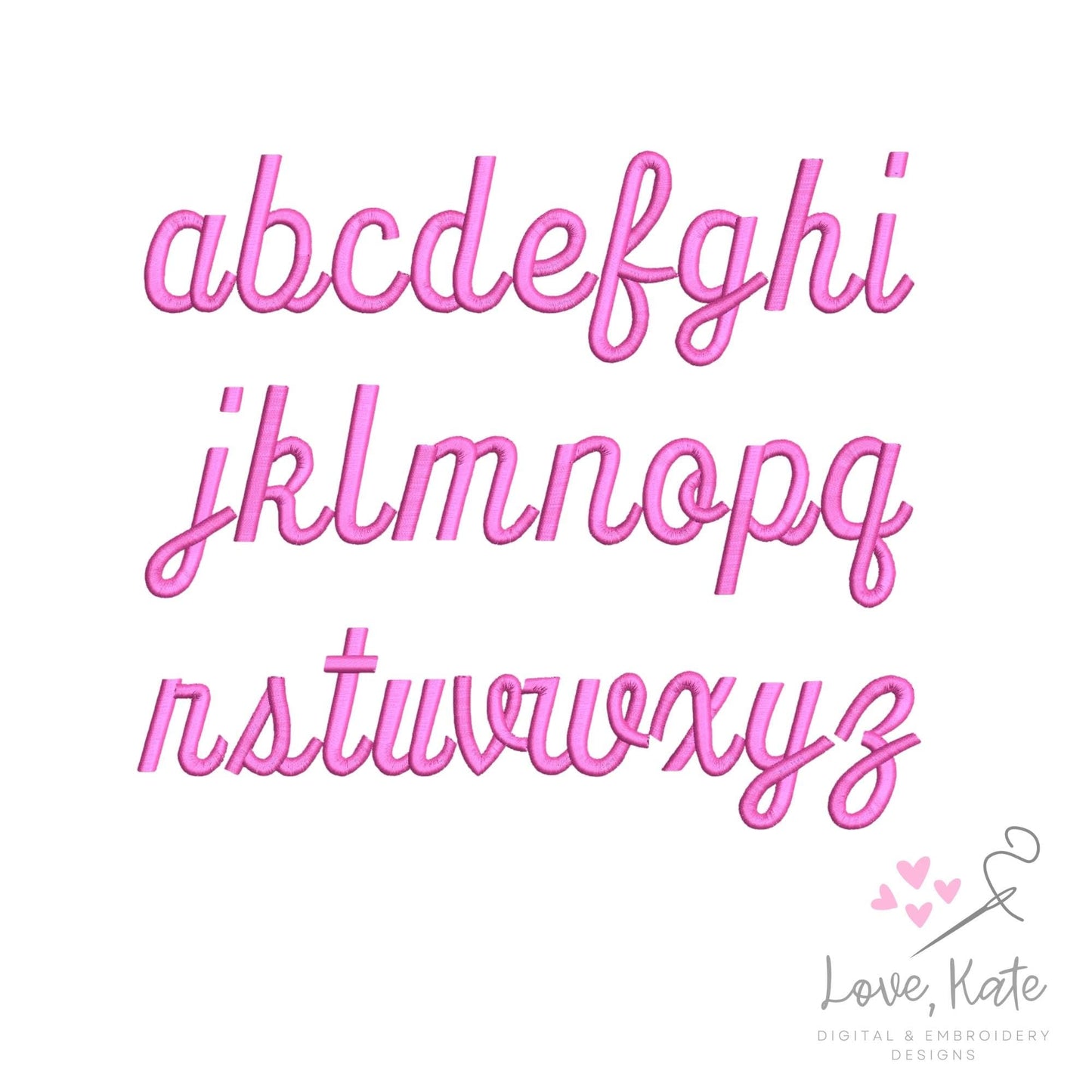 Perfect Script BX Native Embroidery Font | Timeless Script Alphabet for Machine Embroidery