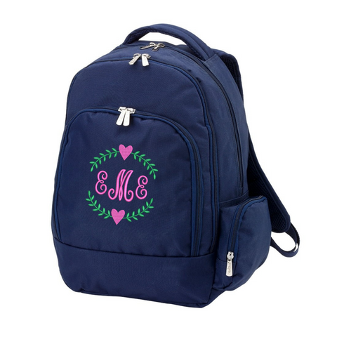 The Essential Monogrammed Backpack