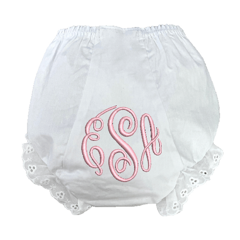 Monogrammed Ruffle Bloomers