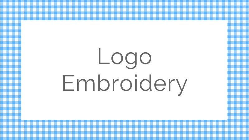 Logo Embroidery | Customer Supplied