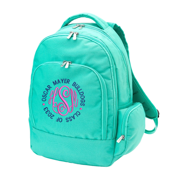 The Essential Monogrammed Backpack