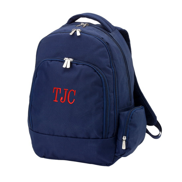 The Essential Monogrammed Backpack