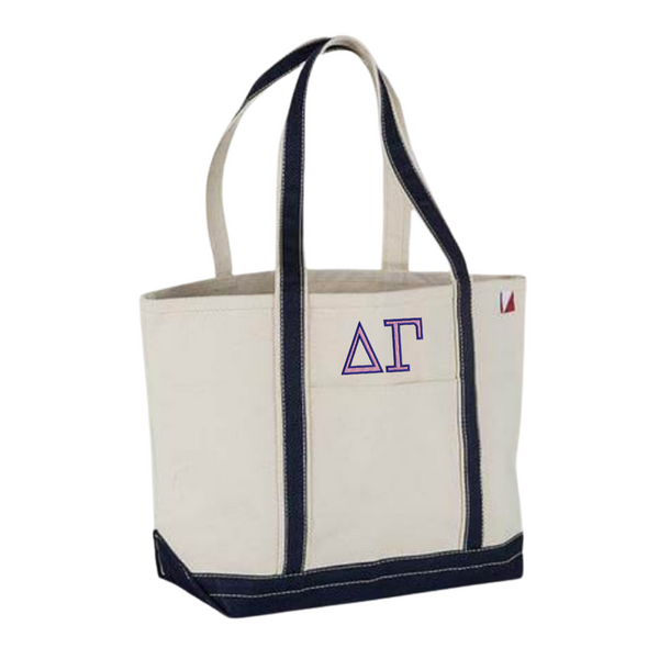 Personalized Medium Boat Tote Bag Violet