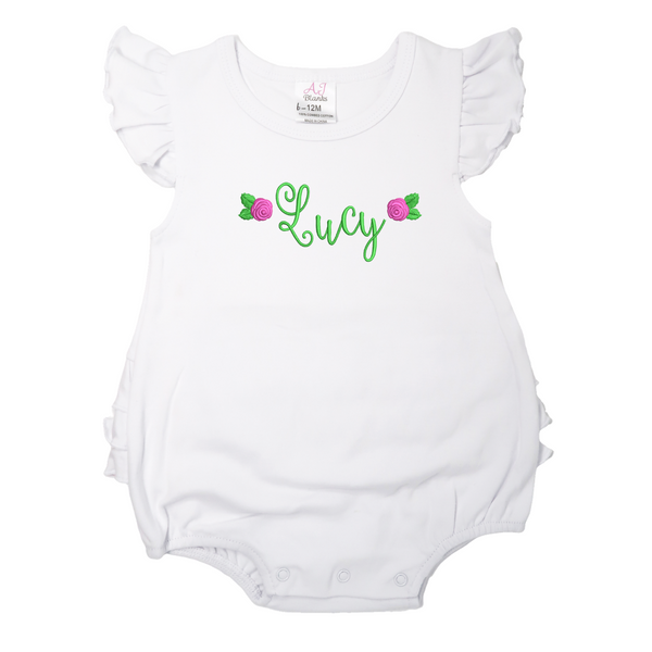 Personalized Ruffle Butt Bodysuit