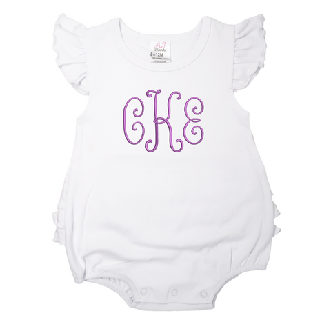 Personalized Ruffle Butt Bodysuit