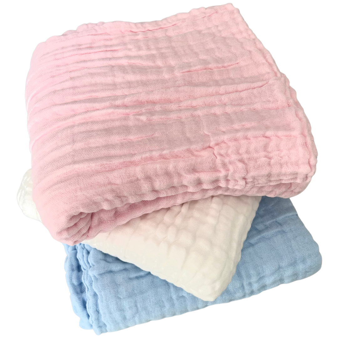 Quilted Muslin Layer Baby Blankets